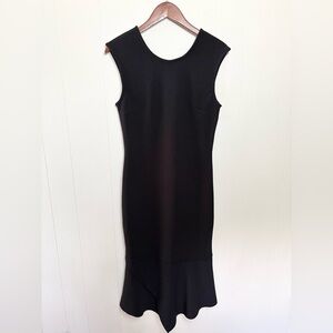 Ginger & Smart black midi dress size 10 cocktail minimalist classic